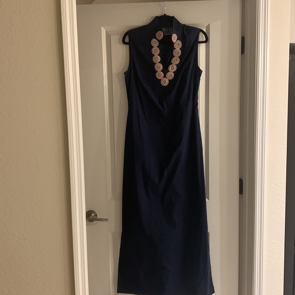 Sail to Sable high collar maxi dress